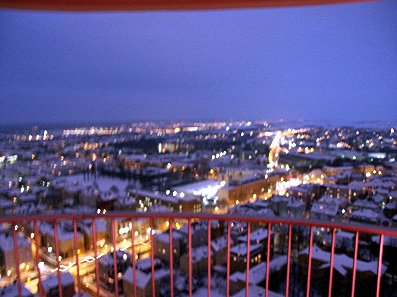 Hotelturm Nacht-Panorama