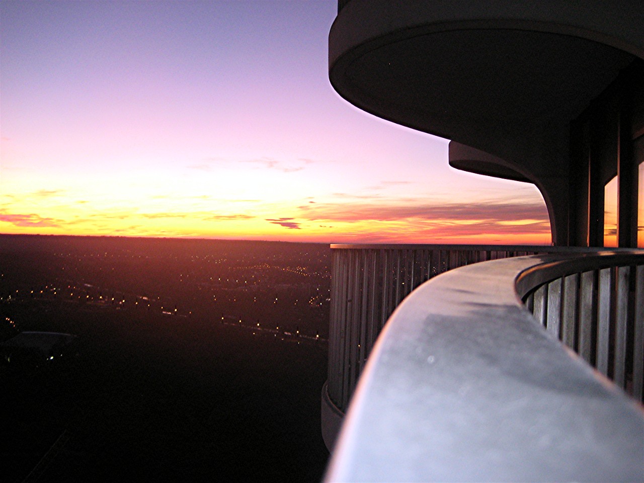 Hotelturm Sonnenuntergang